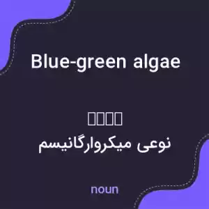 معنی blue-green algae به فارسی معنی blue-green algae به فارسی
