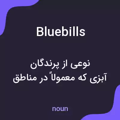 معنی bluebills به فارسی معنی bluebills به فارسی