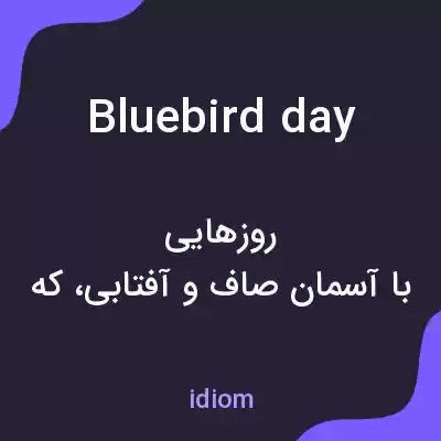 معنی bluebird day به فارسی معنی bluebird day به فارسی