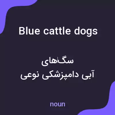 معنی blue cattle dogs به فارسی معنی blue cattle dogs به فارسی
