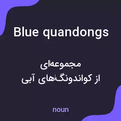 معنی blue quandongs به فارسی