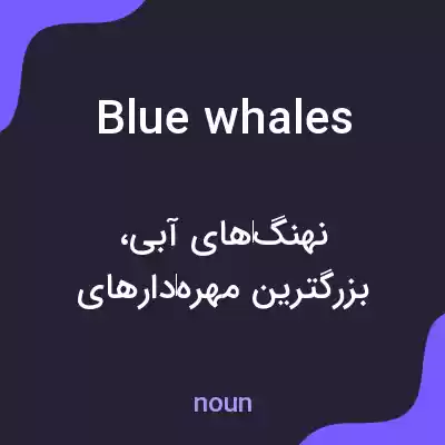 معنی blue whales به فارسی معنی blue whales به فارسی