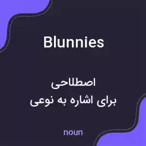 معنی blunnies به فارسی معنی blunnies به فارسی