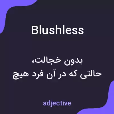 معنی blushless به فارسی معنی blushless به فارسی