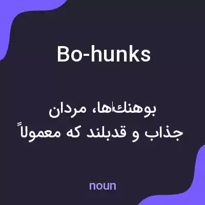 معنی bo-hunks به فارسی