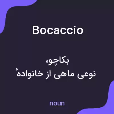 معنی bocaccio به فارسی معنی bocaccio به فارسی