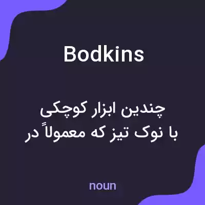 معنی bodkins به فارسی معنی bodkins به فارسی