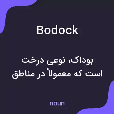 معنی bodock به فارسی معنی bodock به فارسی