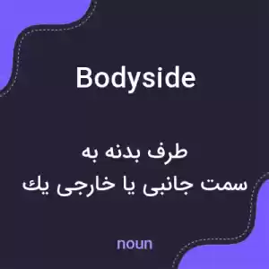 معنی bodyside به فارسی معنی bodyside به فارسی
