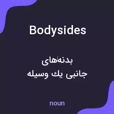 معنی bodysides به فارسی