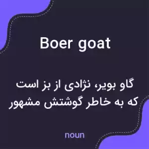 معنی boer goat به فارسی معنی boer goat به فارسی
