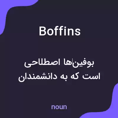 معنی boffins به فارسی