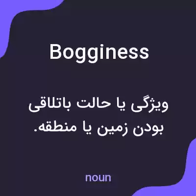 معنی bogginess به فارسی معنی bogginess به فارسی