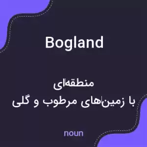 معنی bogland به فارسی معنی bogland به فارسی