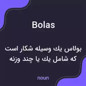 معنی bolas به فارسی معنی bolas به فارسی