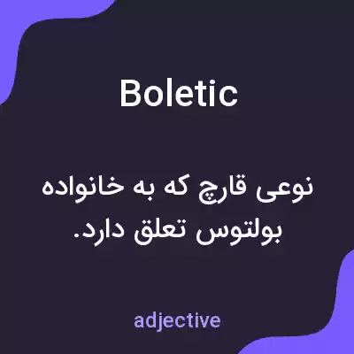 معنی boletic به فارسی معنی boletic به فارسی