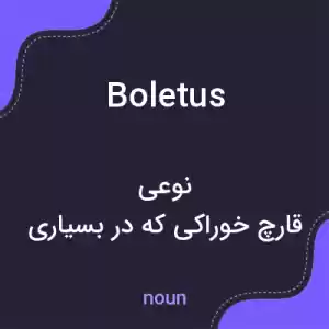 معنی boletus به فارسی معنی boletus به فارسی