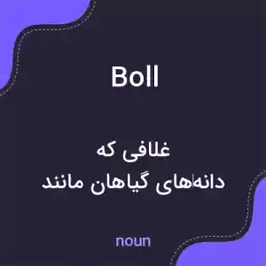 معنی boll به فارسی معنی boll به فارسی
