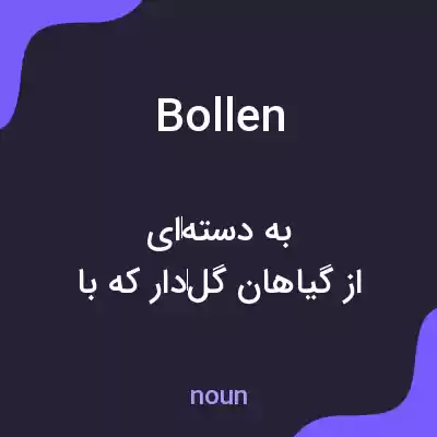 معنی bollen به فارسی معنی bollen به فارسی
