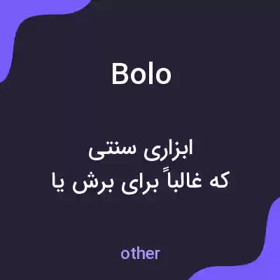 معنی bolo به فارسی معنی bolo به فارسی