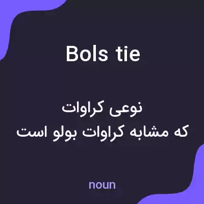 معنی bols tie به فارسی