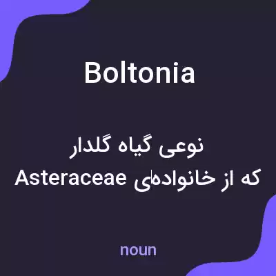 معنی boltonia به فارسی معنی boltonia به فارسی