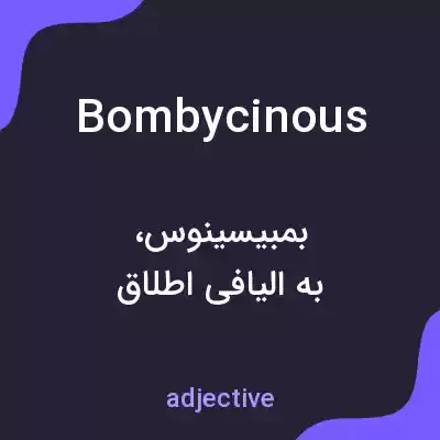 معنی bombycinous به فارسی معنی bombycinous به فارسی