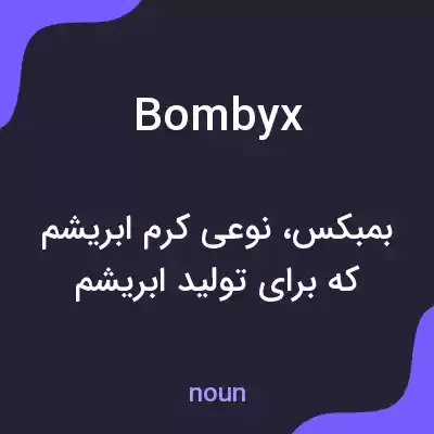 معنی bombyx به فارسی