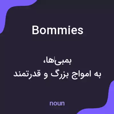 معنی bommies به فارسی معنی bommies به فارسی