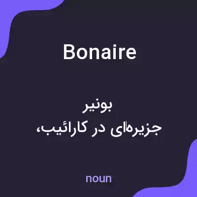 معنی bonaire به فارسی معنی bonaire به فارسی