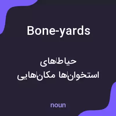 معنی bone-yards به فارسی معنی bone-yards به فارسی