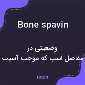 معنی bone spavin به فارسی معنی bone spavin به فارسی