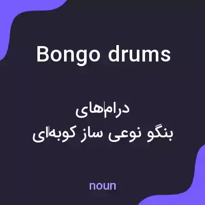 معنی bongo drums به فارسی معنی bongo drums به فارسی