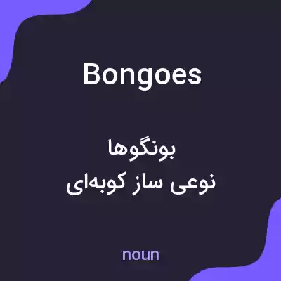 معنی bongoes به فارسی معنی bongoes به فارسی