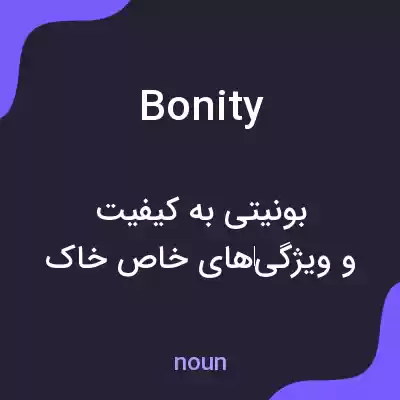 معنی bonity به فارسی معنی bonity به فارسی