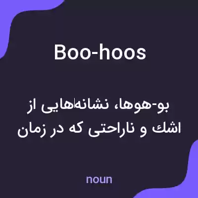 معنی boo-hoos به فارسی معنی boo-hoos به فارسی