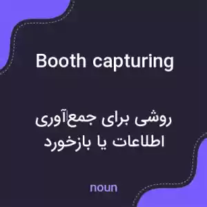 معنی booth capturing به فارسی
