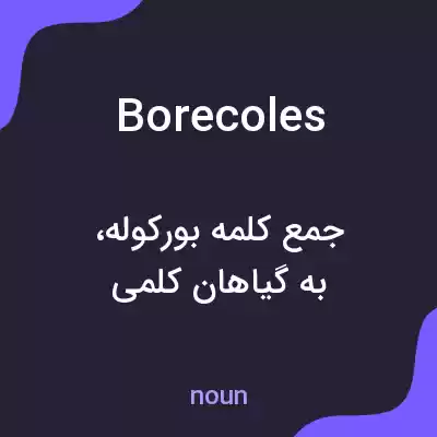 معنی borecoles به فارسی معنی borecoles به فارسی