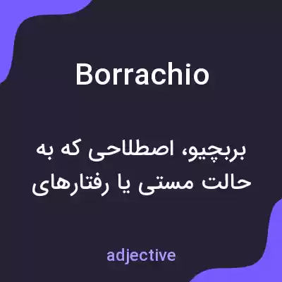 معنی borrachio به فارسی معنی borrachio به فارسی