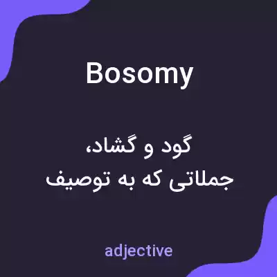 معنی bosomy به فارسی معنی bosomy به فارسی