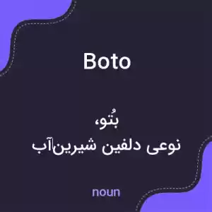معنی boto به فارسی معنی boto به فارسی