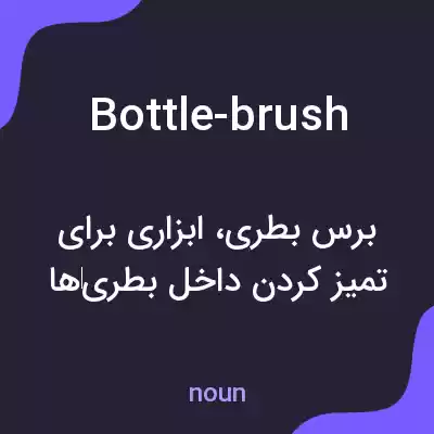 معنی bottle-brush به فارسی معنی bottle-brush به فارسی