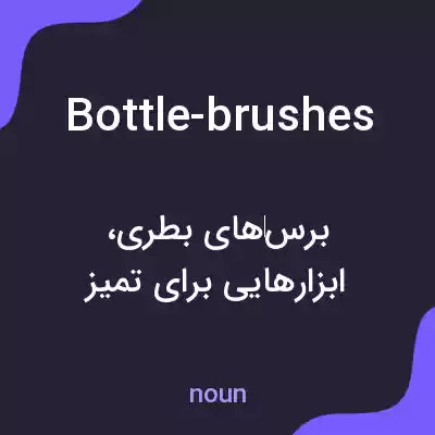 معنی bottle-brushes به فارسی معنی bottle-brushes به فارسی