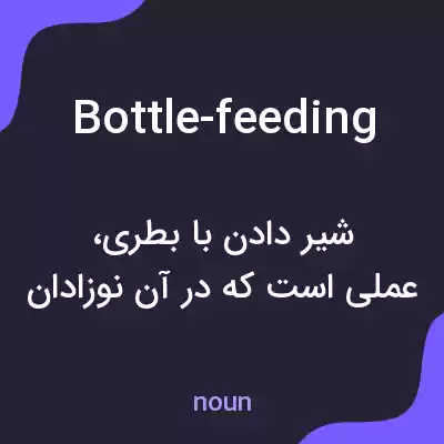 معنی bottle-feeding به فارسی معنی bottle-feeding به فارسی