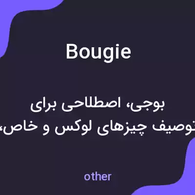 معنی bougie به فارسی معنی bougie به فارسی