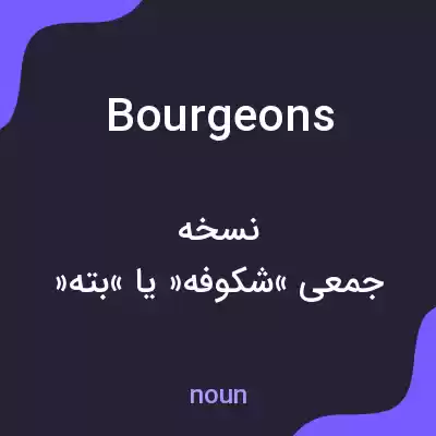 معنی bourgeons به فارسی معنی bourgeons به فارسی