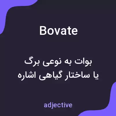 معنی bovate به فارسی معنی bovate به فارسی
