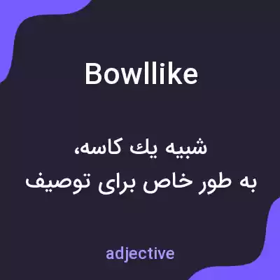 معنی bowllike به فارسی