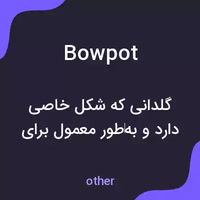 معنی bowpot به فارسی معنی bowpot به فارسی