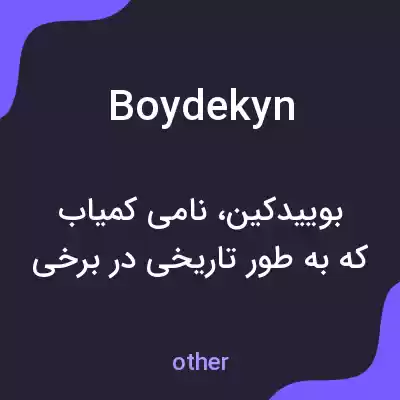 معنی boydekyn به فارسی معنی boydekyn به فارسی